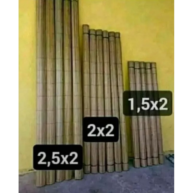 TIRAY KREY ROTAN PENJALIN OUTDOOR/INDOOR NATURAL 2,5M×2M