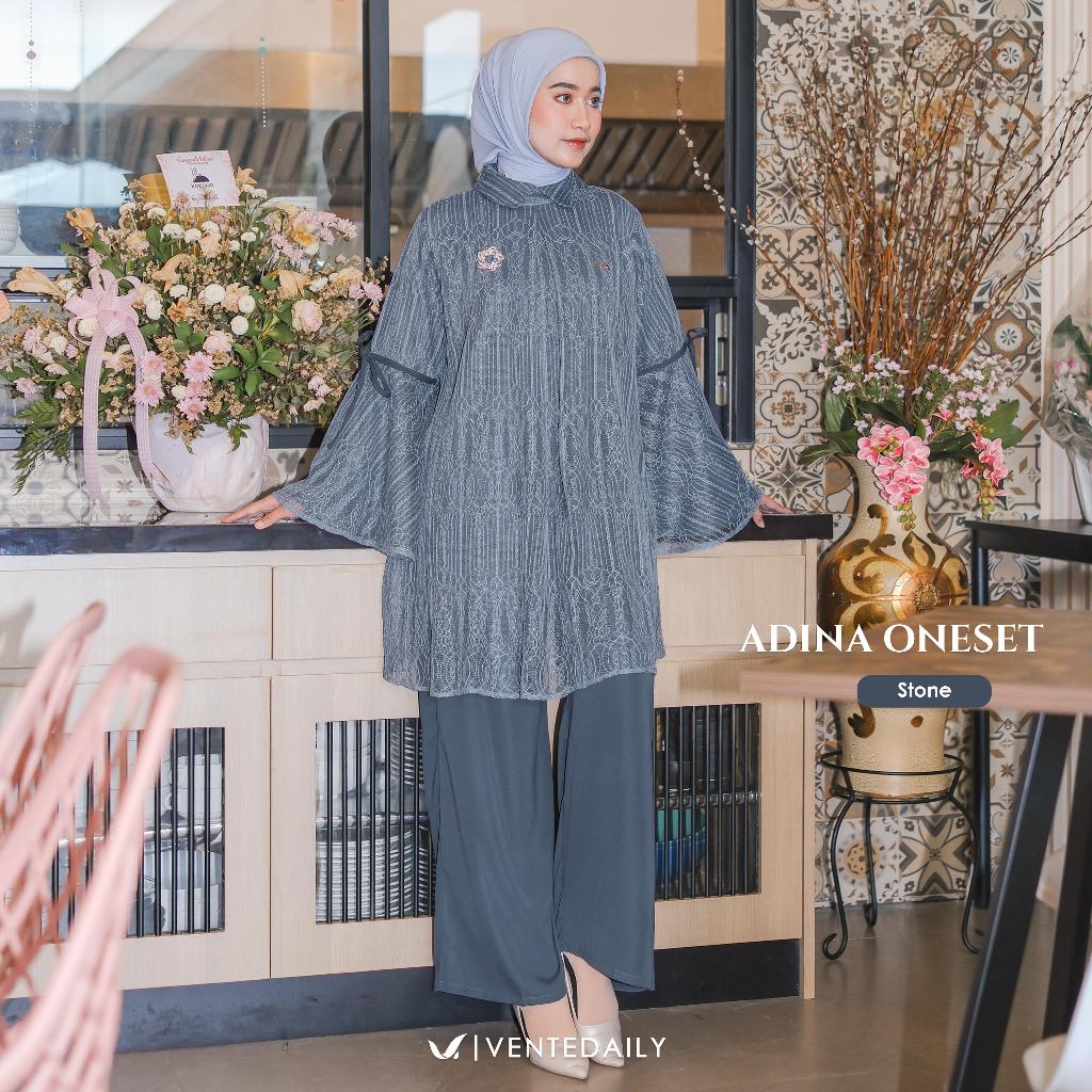 Setelan One Set Wanita Kekinian Outfit Kondangan Adiana