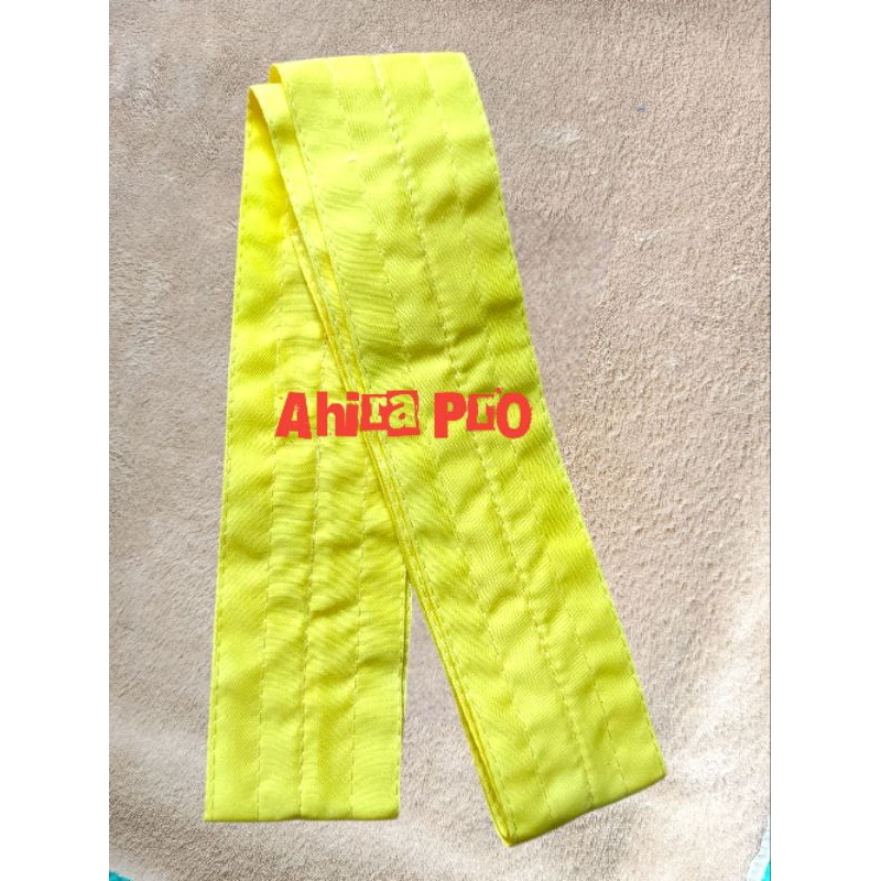 sabuk pencak silat kuning 7cm×2,5m polos-sabuk silat-sabuk perguruan-pencak silat