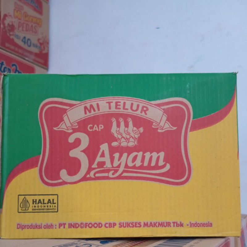 

(Jatim) 1 DUS ISI 24 PCS MIE TELUR CAP 3 AYAM
