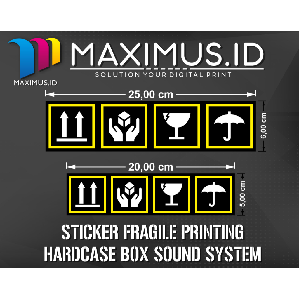

STICKER FRAGILE HARDCASE BOX SOUND SYSTEM | STICKER PRINTING BOX (ANTI AIR)