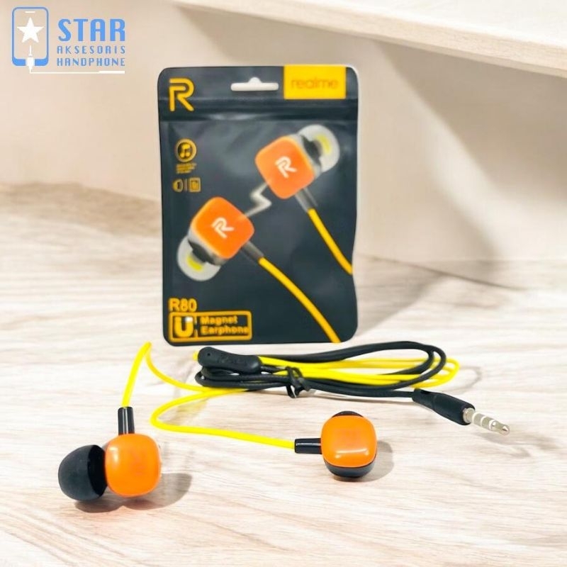 TERBARU Headset REALME Handsfree REALME Earphone REALME Earbud REALME R40 R50 R60 R80