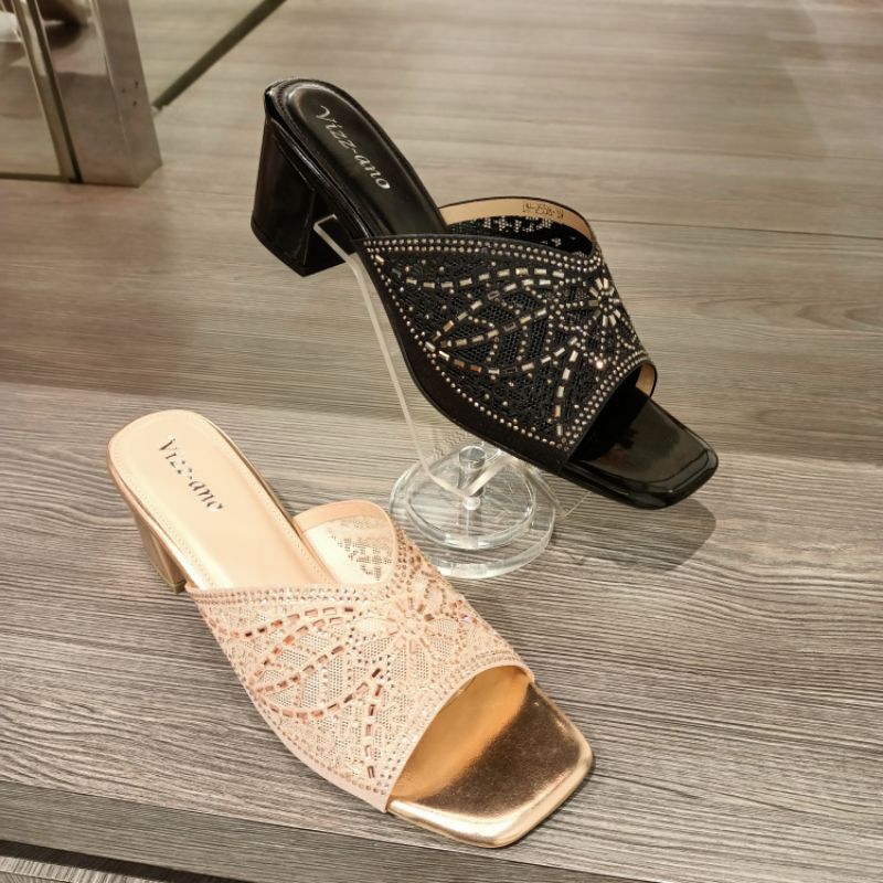 VIZZANO sandal heels pesta 7cm wanita