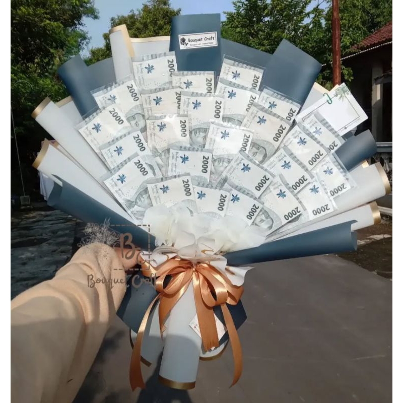 Buket Uang kosongan 20Lembar tanpa bunga