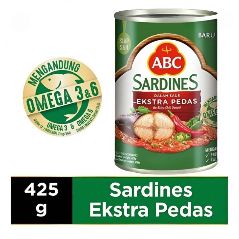 

ABC Sarden Extra Pedas 425G