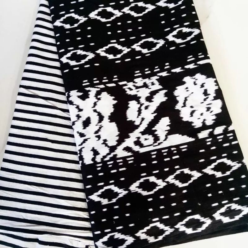 kain motif songket printing panjang COD Kain batik pekalongan katun halus