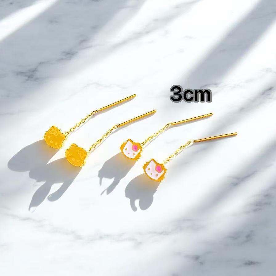 Mitraaccesories COD Anting jual untuk Anak-anak dan dewasa hello kitty dan love anting tianium anti 