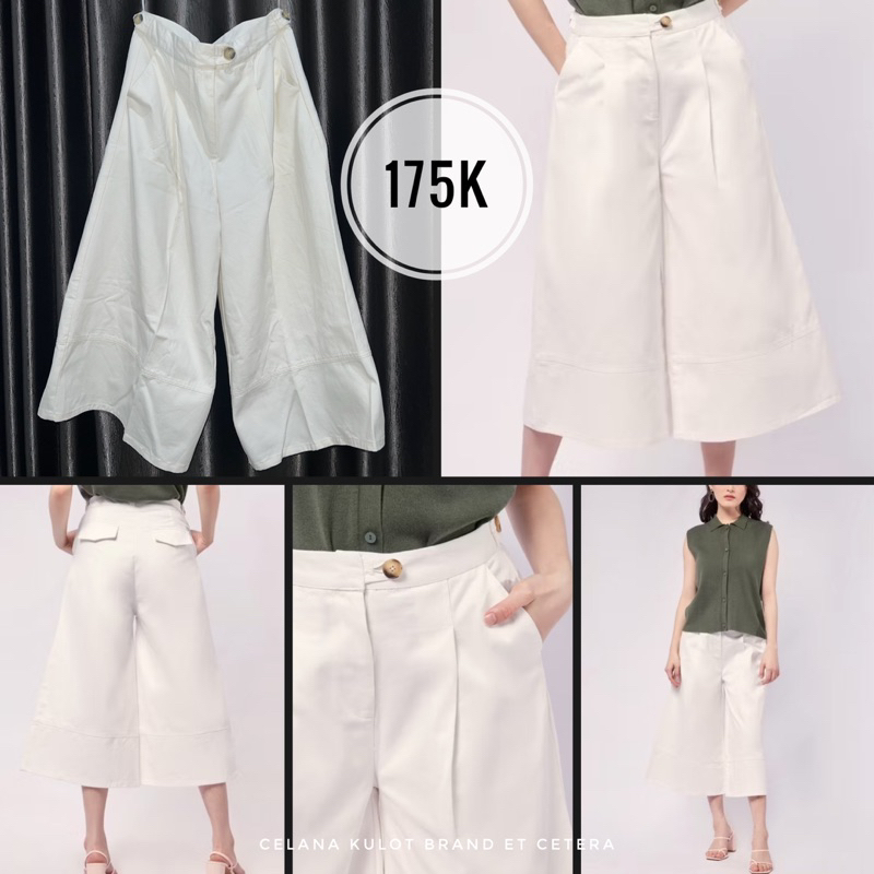 [PRELOVED] Celana Kulot Et Cetera Off White