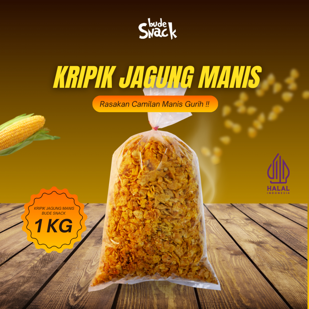 

Kripik Jagung Manis Renyah Bude Snack – Camilan Manis Gurih
