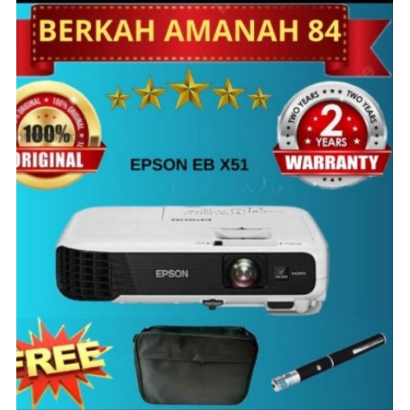 PROYEKTOR EPSON EB X51 XGA 3800 LUMENS HDMI