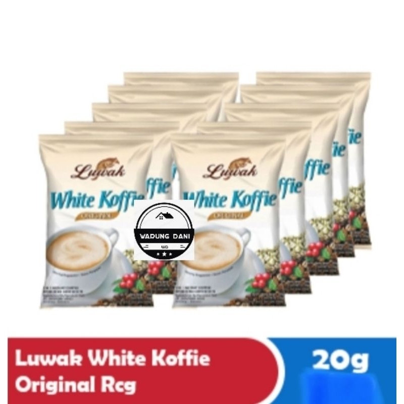 

Kopi Luwak White Coffe Koffie Original Minuman Kopi Bubuk Instan |1Sachet |1Rcg 10x20g