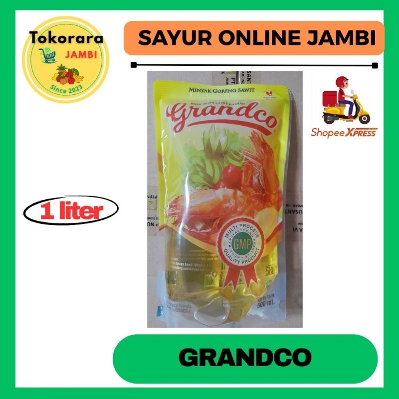 

Minyak Goreng Grandco Kemasan Tegak 1lt -Tokorara.Jambi