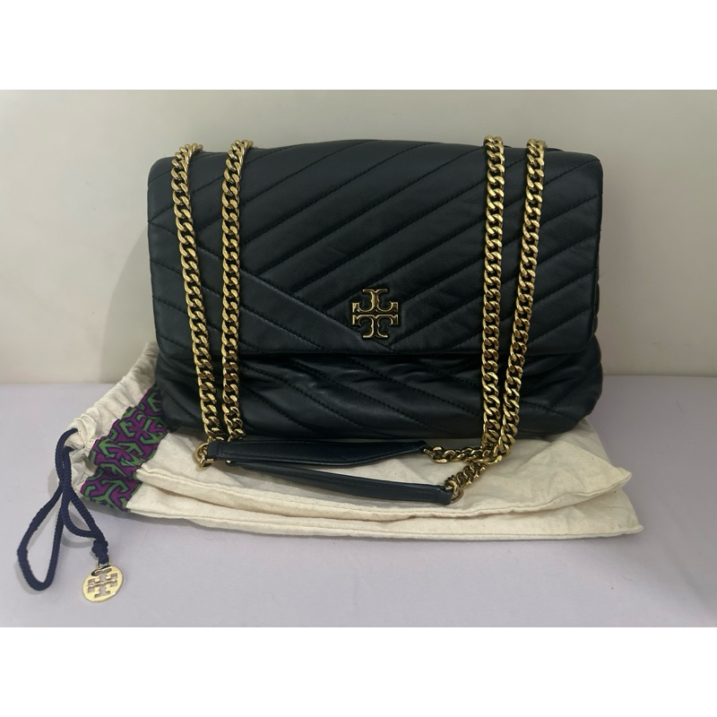 Preloved Tory Burch Kira Chevron Medium GHW