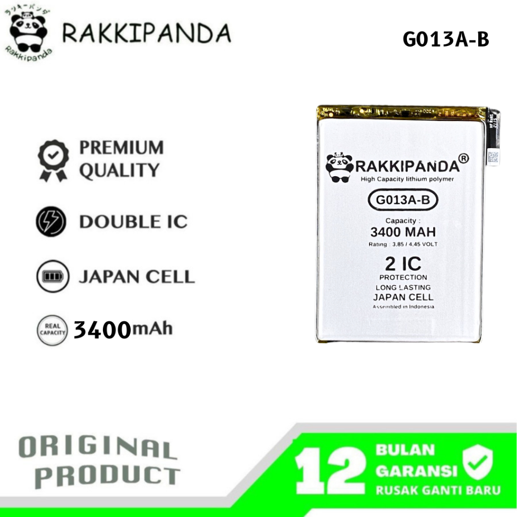 RakkiPanda - G013A-B Pixel 3 Batre Batrai Baterai