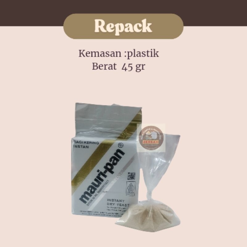 

Mauripan ragi kering repack 45 gr