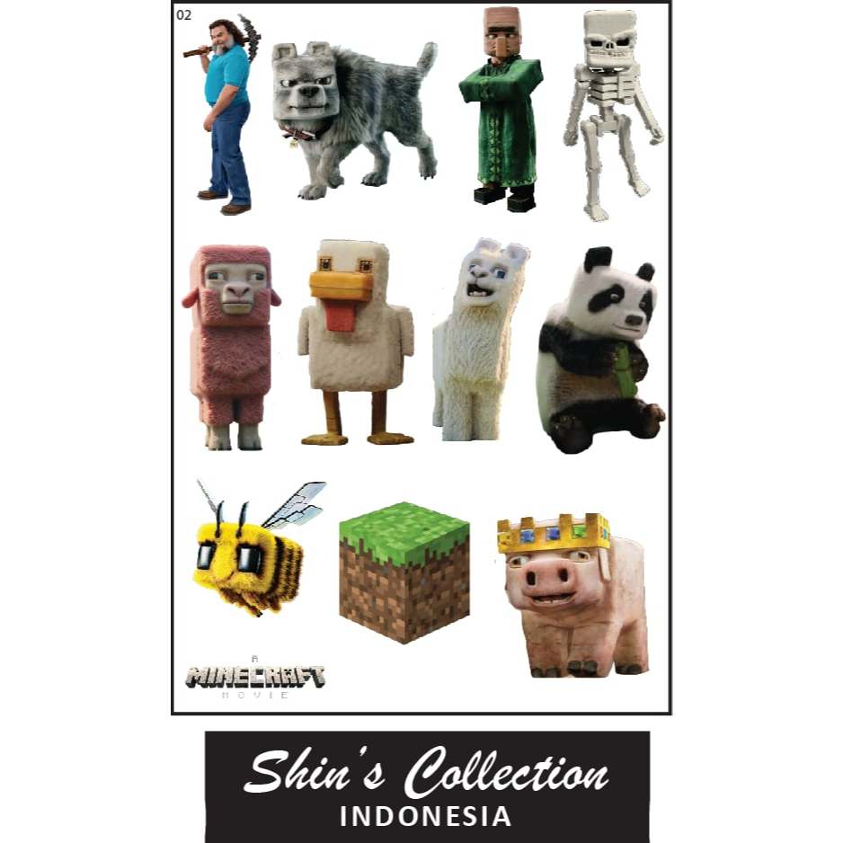 

Sticker stiker Minecraft the movie 1 pc
