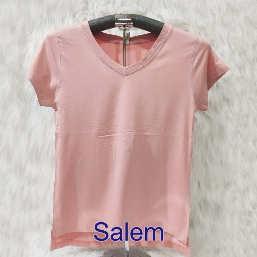 KAOS ATASAN WANITA V NECK GROSIR MURAH