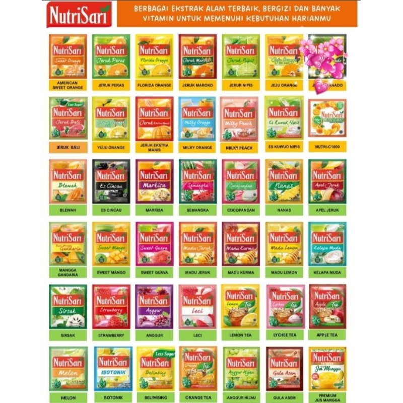 

nutrisari 1 rcg isi 10saset