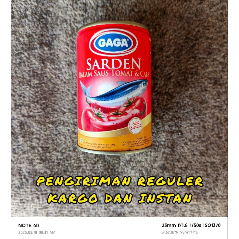 

GAGA 425GR ~ SARDEN DALAM SAUS TOMAT & CABE