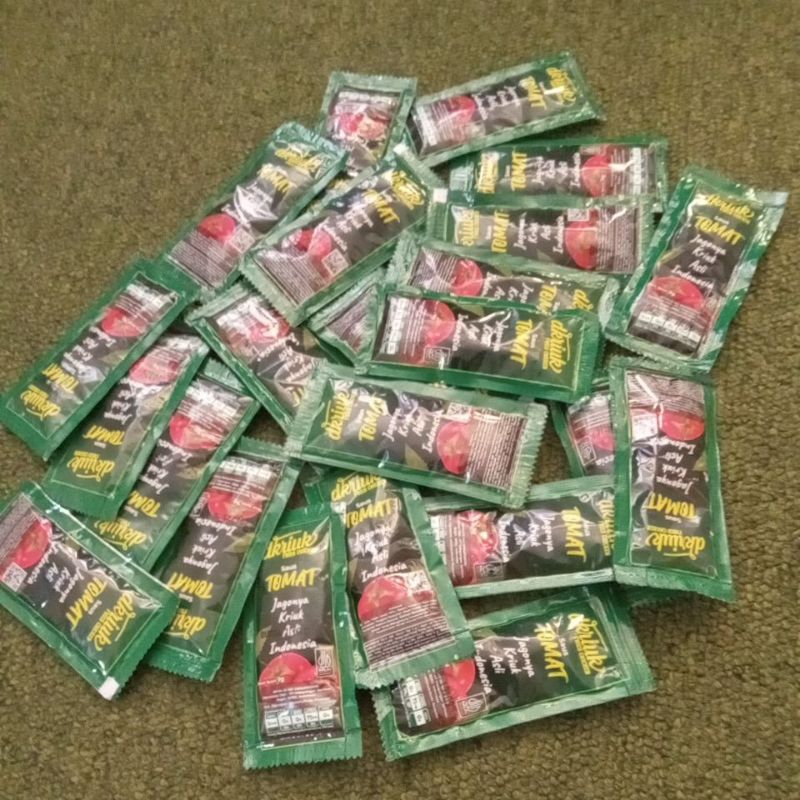 Saus Tomat DKRIUK 9g BPOM Sertifikasi Halal Jagonya Kriuk Asli Indonesia