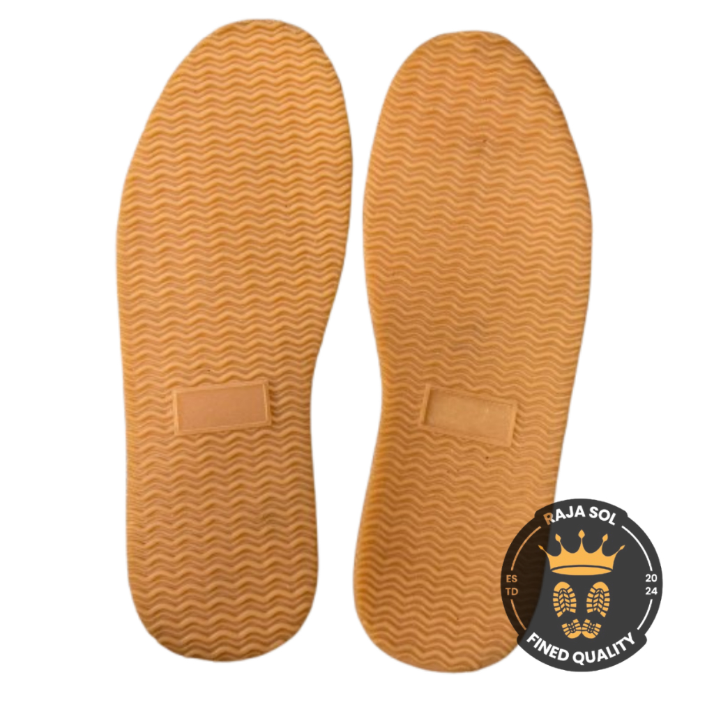 Outsol karet sol sepatu pria alas sepatu karet asli sol sandal pria dan wanita model gelombang