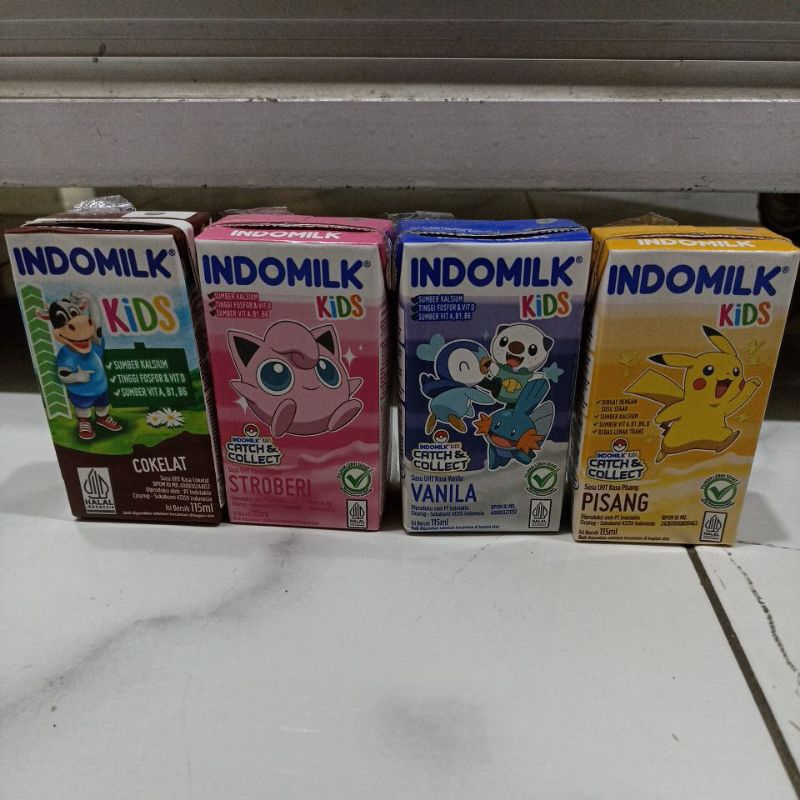 

susu indomilk kids kotak 115ml, untuk 5bj