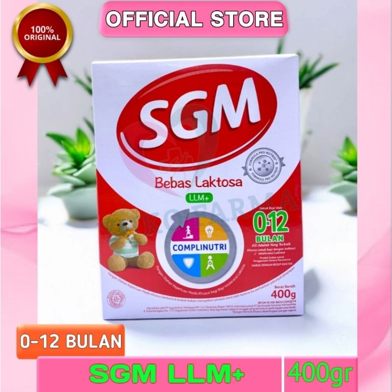 

SGM LLM BEBAS LAKTOSA 0-12 BULAN 400GR