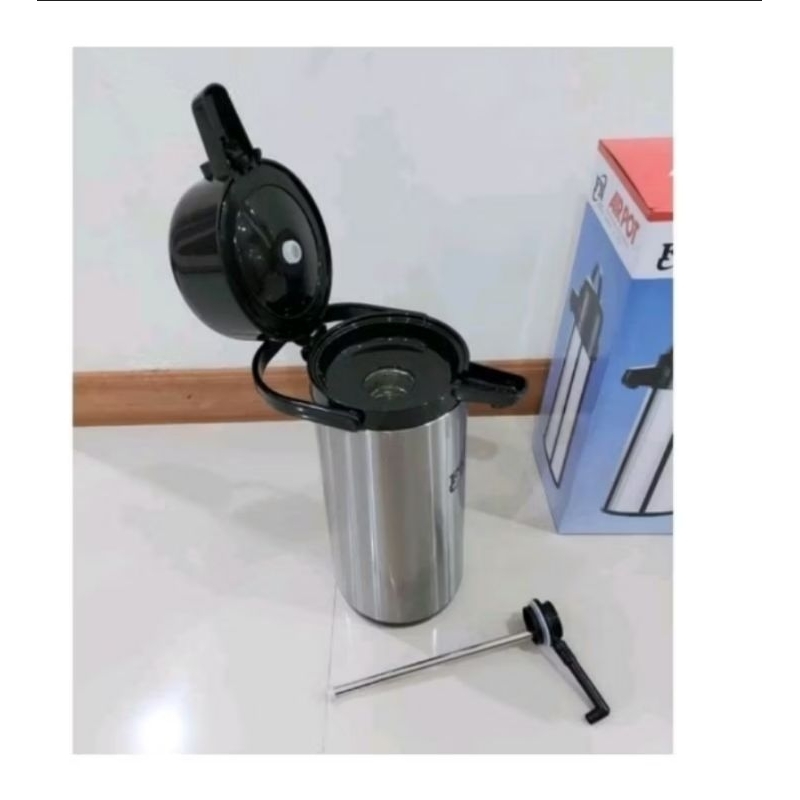 TERMOS POMPA FN 2,5 LITER termos pencet fn termos tekan tf vacuum flask fn termos air panas fn
