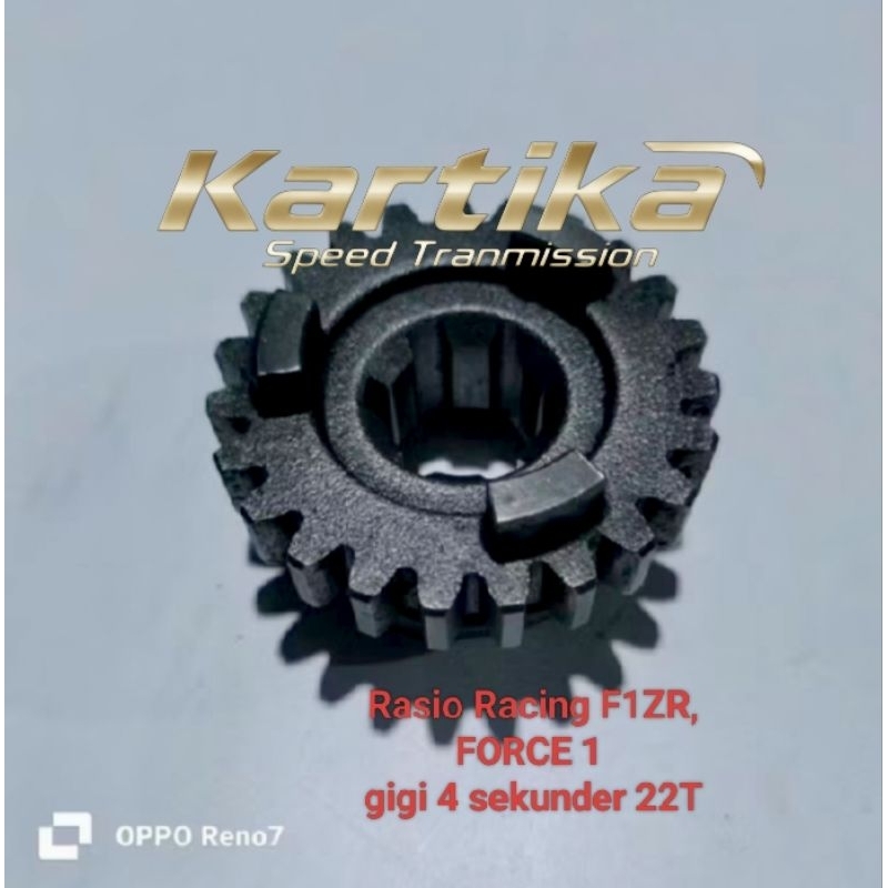 Gigi rasio Racing Yamaha F1ZR / FORCE 1, gigi 4 sekunder 22T