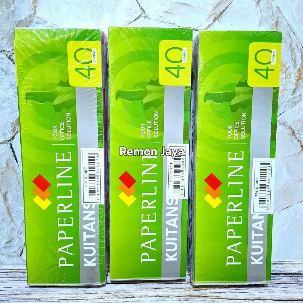

KWITANSI TANGGUNG PAPERLINE PPL KT 40 T 1 PAK / BUKU KUITANSI / KERTAS TANDA PEMBELIAN / NOTA HARGA PEMBAYARAN