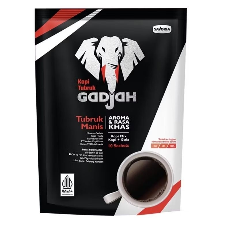 

Gadjah Kopi Tubruk Manis Instan 10 x 23 g