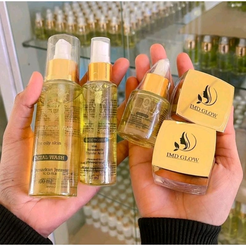 SKINCARE IMD GLOW Paket lengkap brightening BPOM