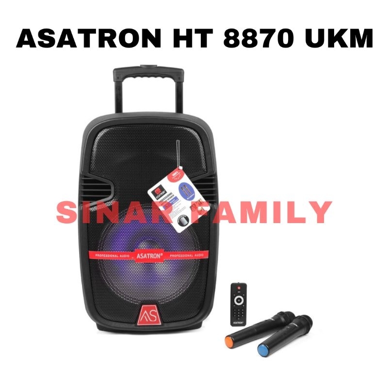 SPEAKER PORTABLE ASATRON HT-8870 UKM 12 IN ORIGINAL