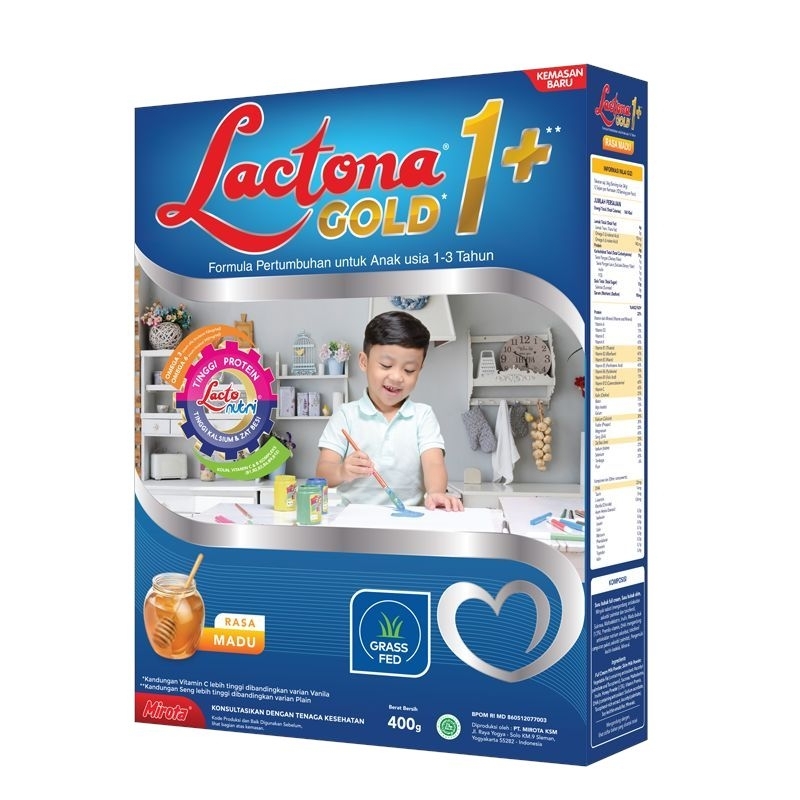 

Lactona 1+ Gold, susu Formula Pertumbuhan untuk anak umur 1-3 tahun