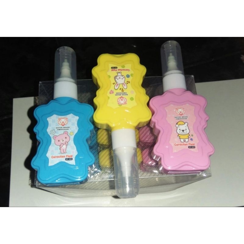 

Correction Fluid Safari Brand / Tipe X Cair Safari Brand SF-405 isi 12pcs
