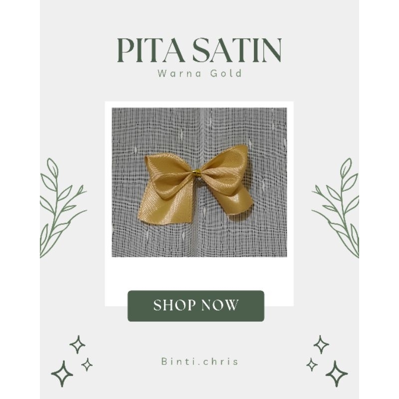 

PITA SATIN TEMPEL / PITA SOUVENIR / PITA WARNA GOLD