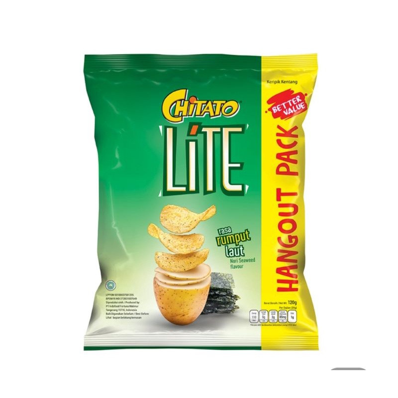 

CHITATO LITE SNACK POTATO NORI SEAWEED PCK 115g