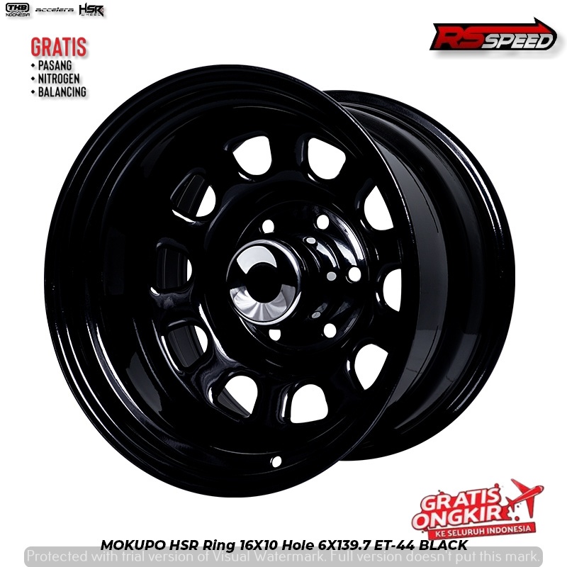 Velg Daytona Mobil Hardtop Terrano Panther Dmax L200 Pelek Racing HSR MOKUPO Pcd 6x139 lebar 10