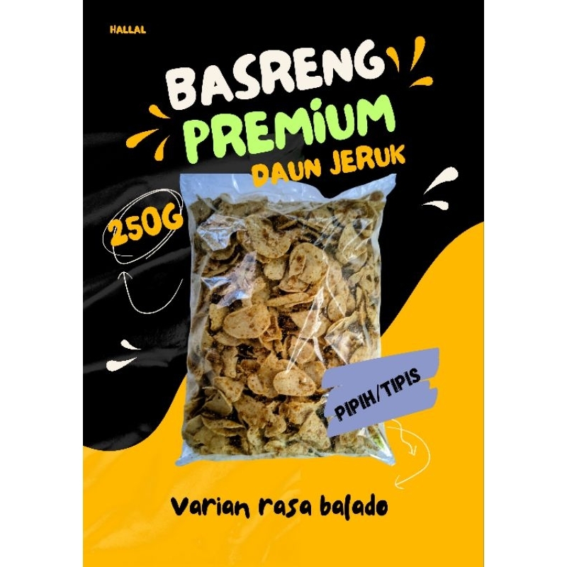 

basreng premium daun jeruk balado 250g