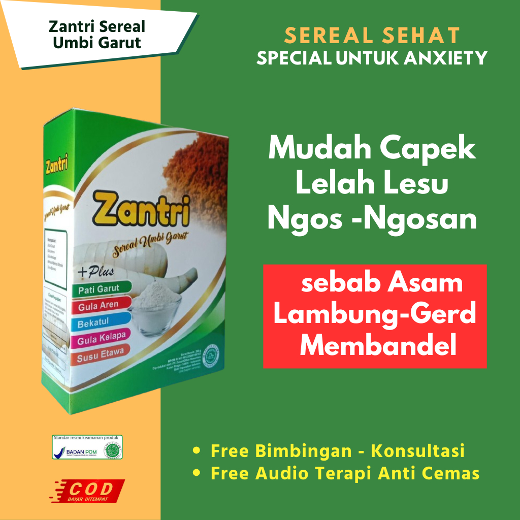 

Sereal Herbal Gerd Anxiety Asam Lambung Kronis - Umbi Garut Pluss Bekatul Beras Merah Berkhasiat Untuk Obat Asam Lambung - COD KONSULTASI FREE