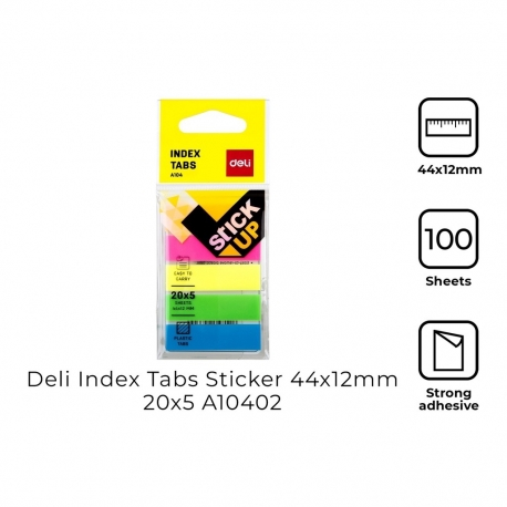 

DELI INDEX TABS A10402