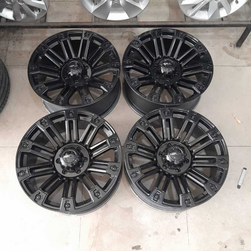 VELG SECOND RACING HSR FUEL R20 FORTUNER RING 20 LEBAR 9 ET10 PCD 6X139,7 COCOK BUAT PAJERO HYLUX FO