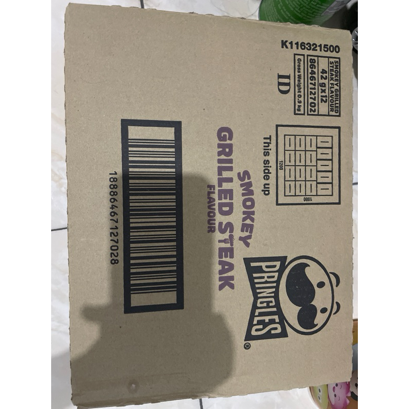 

Snack import pringles grilled steak 42gr