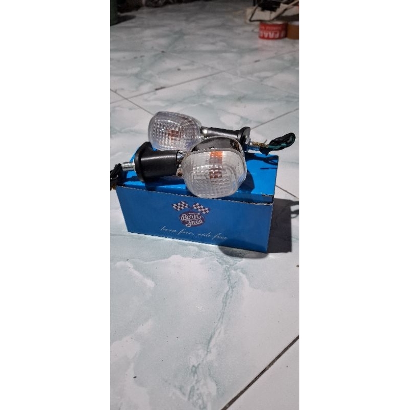 Lampu Riting Ninja Sein Ninja SS/R Riting Ninja  mika putih Ninja R/SS Original Import Bronfe