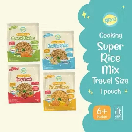 

Grouu - Super Rice Mix Beras MPASI BB Booster BB Rice Nasi Instan - 30gr & 200gr - NO MSG