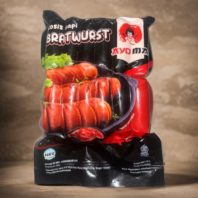 

AYOMA Sosis Bakar Sapi Mini Original 500 Gram - Isi 12 Pcs