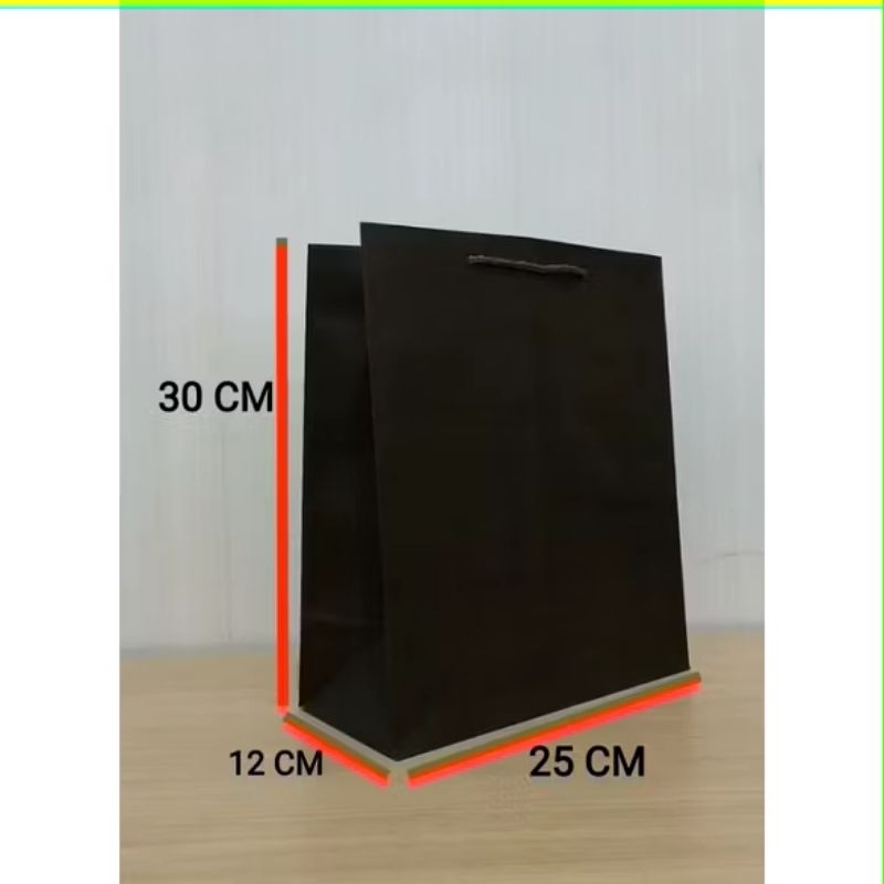 

paper bag uk 25×12x30 ready stok bahan tebal