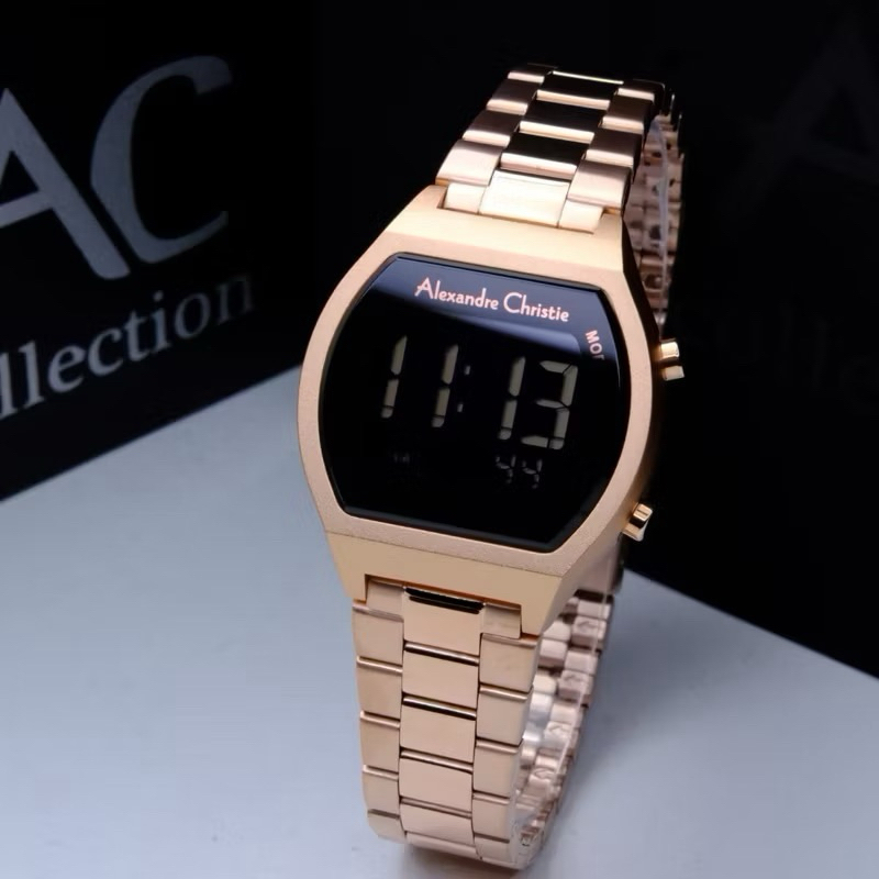 JAM TANGAN WANITA ALEXANDRE CHRISTIE 9384 / AC9384 / AC 9384 DIGITAL FASHION ORIGINAL GARANSI RESMI 