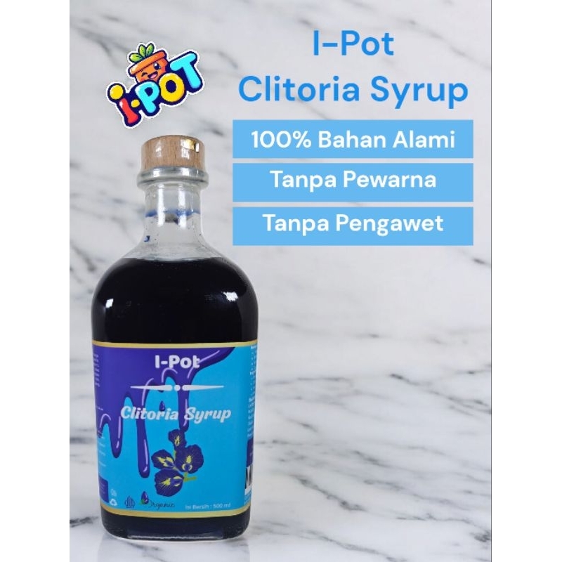 

Clitoria Syrup I-POT 500ml, Sirup Bunga Telang Dengan 100% Bahan Alami