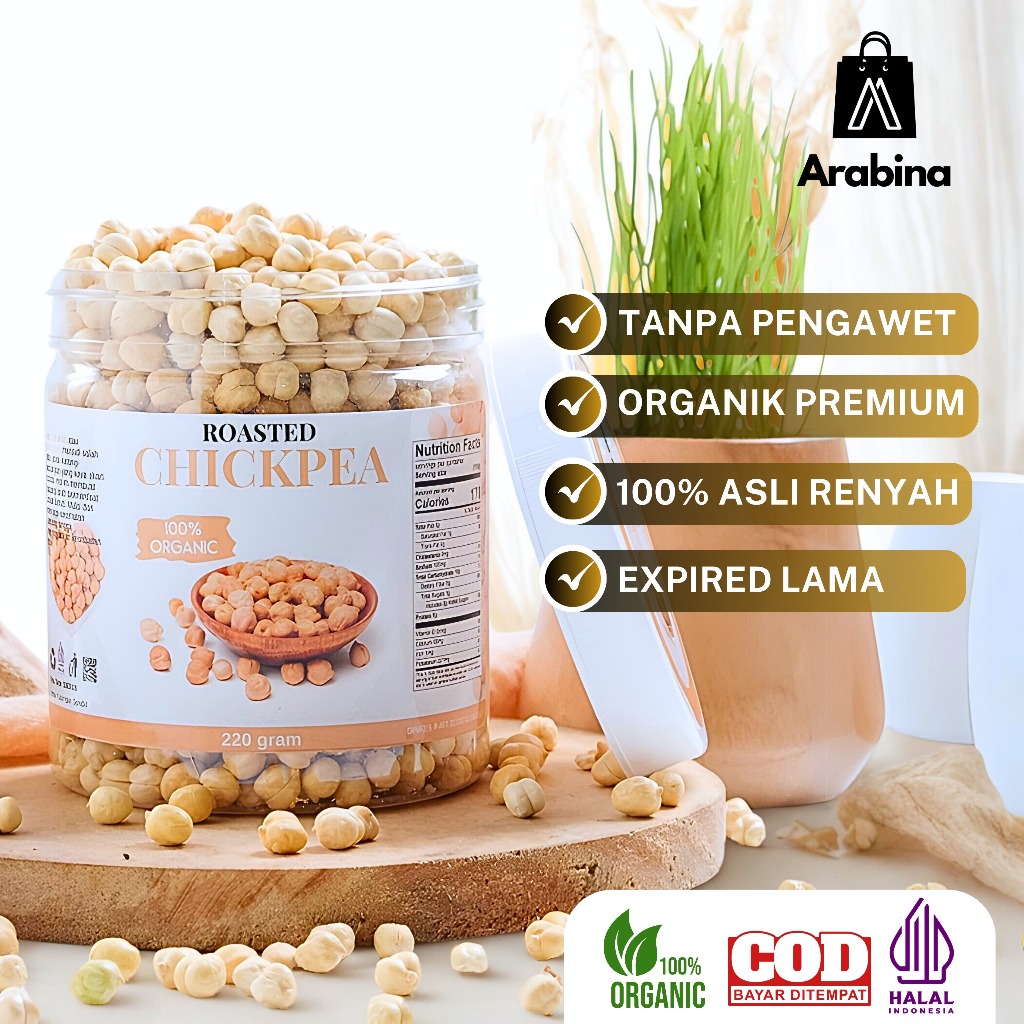 

Arabina Kacang Arab 100% Original Chickpea Oleh Oleh Haji Umrah